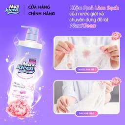 Thumbnail Nước Giặt Xả MaxKleen chuyên dụng cho đồ lót chai 650g Hương hoa mẫu đơn thanh khiết 2