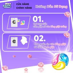 Thumbnail Hộp Viên Giặt Xả MaxKleen Hương Dấu Ấn Ngọt Ngào 20 viên 2