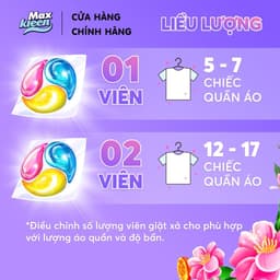 Thumbnail Hộp Viên Giặt Xả MaxKleen Hương Dấu Ấn Ngọt Ngào 20 viên 4