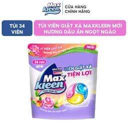 Thumbnail Túi Viên Giặt Xả MaxKleen Hương Dấu Ấn Ngọt Ngào 34 viên 1