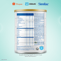 Thumbnail Sản phẩm dinhdưỡng côngthức chotrẻ từ1-2tuổi:Similac®Total Protection 1+850g(Phùhợpchotrẻ sinh mổ có nguycơ miễndịchkém) 2
