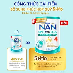 Thumbnail Bộ 2 lon Sữa bột Nestlé NAN OPTIPRO PLUS 4 800g/lon với 5HMO Giúp tiêu hóa tốt 2