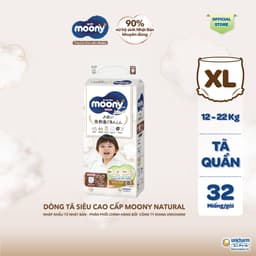 Thumbnail Tã dán Moony Natural/ Moony Dịu Nhẹ siêu cao cấp NB62+4/S58+2/M46/L38 2