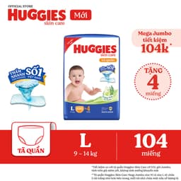 Thumbnail Tã quần Huggies Skincare Mega Jumbo M102+4/L100+4/XL84+4/XXL76+4 1