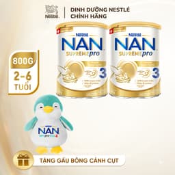 Thumbnail Bộ 2 Lon Sữa bột Nestlé NAN SUPREMEPRO 3 800g nhập khẩu Đức đạm Gentle Optipro ngừa mẫn cảm 1