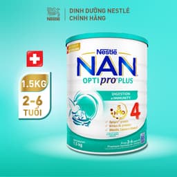 Thumbnail Bộ 2 Lon Sữa bột Nestlé NAN OPTIPRO PLUS 4 xuất xứ Thụy Sĩ 1500g cho bé 2 - 6 tuổi 2