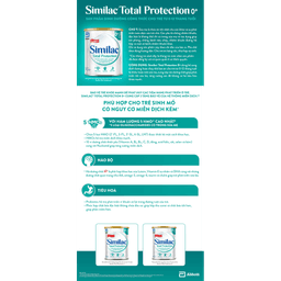 Thumbnail Sản phẩm dinhdưỡng côngthức chotrẻ từ0-12tháng:Similac®Total Protection 0+380g(Phùhợpchotrẻ sinhmổ cónguycơ miễndịchkém) 4
