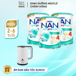 Thumbnail Bộ 3 Lon Sữa bột Nestlé NAN OPTIPRO PLUS 4 xuất xứ Thụy Sĩ 800g cho bé 2 - 6 tuổi 1
