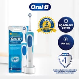 Thumbnail Bàn Chải Điện ORAL-B Loại Bỏ Thêm Đến 100% Mảng Bám Vitality Precision Clean - Hộp 1 Cái 1