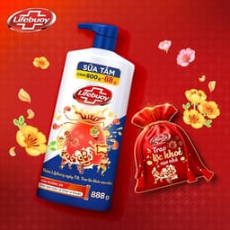 Thumbnail Sữa Tắm Lifebuoy Sạch Khuẩn Bảo Vệ Khỏi 99.9% Vi Khuẩn, Hỗ Trợ Cùng Đề Kháng Da Tự Nhiên 800G/ Phiên bản Tết 888g 4