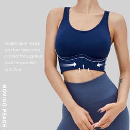 Thumbnail Áo ngực thể thao MOVING PEACH JBY không đường may thoáng khí có miếng đệm tháo rời 4