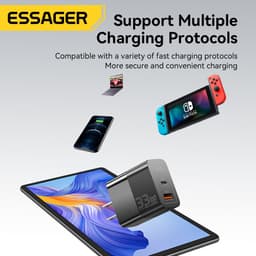 Thumbnail Củ sạc nhanh ESSAGER nhiều cổng USB C 33W thích hợp cho iP 14 13 12 11 Pro Max XS 8 Plus iPd Pro Air Mini 1