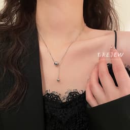 Thumbnail DREJEW Vòng Cổ Chuỗi Hạt Tròn Thời Trang Hàn Quốc Đơn Giản Dễ Phối Đồ Dành Cho Nữ 3