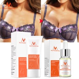 Thumbnail MeiYanQiong Set mỹ phẩm chăm sóc ngực kem dưỡng bơ hạt mỡ 50g và tinh chất hoa oải hương mát xa 10ml 2