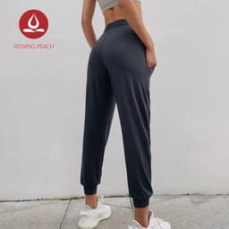 Thumbnail MOVING PEACH quần jogger thể thao  Lưng Cao Dáng Rộng Tập Yoga Cho Nữ 2