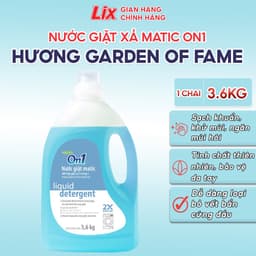 Thumbnail Nước giặt xả On1 Matic Hương Garden Of Fame 3.6Kg N7002 - Dành Cho Máy Giặt Cửa Trước 1