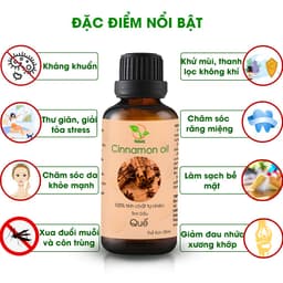 Thumbnail Tinh dầu Quế Tamas chai 30ml/50ml tinh dầu thơm phòng, kháng khuẩn, khử mùi, làm đẹp, xua đuổi muỗi và côn trùng. 2