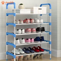 Thumbnail Kệ Để Giày Dép 5 Tầng Cỡ To 4 Thanh Inox Để Vừa 3 Đôi Giày – Chọn Màu To Hơn Hàng Cao Cấp Chính Hãng Amalife 3