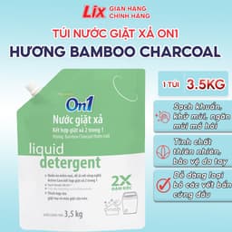 Thumbnail Túi Nước giặt xả On1 hương Bamboo Charcoal 3.5Kg T04 sạch khuẩn, khử mùi, kết hợp giặt xả 2 trong 1 N6903 2