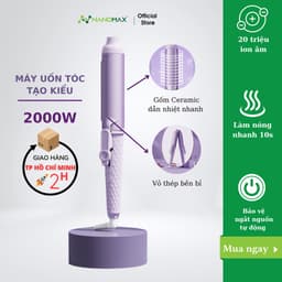 Thumbnail Máy Uốn Tóc Xoăn Công Nghệ Hàn Quốc Nanomax Xn-290, Chỉnh Nhiệt Chuẩn Salon Tóc , Chất Liệu Gốm Sứ - Hàng Chính Hãng 1