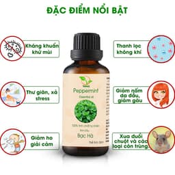 Thumbnail Tinh dầu Bạc Hà 100% nguyên chất loại 10ml -30ml - 50ml 2
