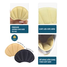 Thumbnail Mẫu lót gót sau, giảm size, chống trầy, hạn chế đau gót khi mang giày - Buybox 4