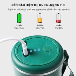 Thumbnail Máy xay sinh tố cầm tay mini đa năng YOICE 6 lưỡi cối thủy tinh dung tích 300ml [HÀNG CHÍNH HÃNG - BẢO HÀNH 1 NĂM] 4
