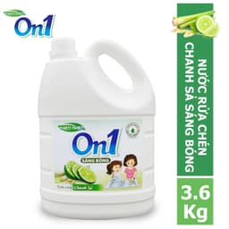 Thumbnail Nước rửa chén ON1 hương Chanh sả 3.6kg N5203 không hại da tay 1
