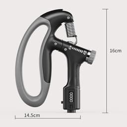 Thumbnail Màu Đen - Kìm Bóp Tay Pro Đếm Số Điện Tử Dụng Cụ Tập Gym Tập Cơ Bắp Cổ Tay Tại Nhà Điều Chỉnh Lực 10-100kg Hãng Amalife 1