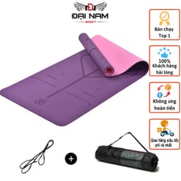Thumbnail Thảm Tập Yoga Định Tuyến TPE 8mm 1 Lớp Cao Cấp,Chống Trơn Trượt Đại Nam Sport + Kèm Túi Và Dây 1