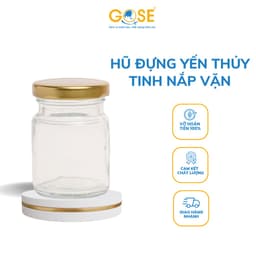 Thumbnail Hũ chưng yến thủy tinh nắp vặn 70ml GOSE hộp đựng thực phẩm giúp bảo quản đồ ăn 1