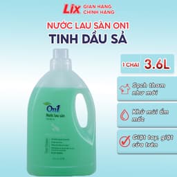 Thumbnail Nước lau sàn On1 tinh dầu Sả 3,6L LC301 sàn sạch, sáng bóng 1