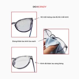 Thumbnail Nước xịt rửa mắt kính chuyên dụng DOKCRAZY phụ kiện lau kính an toàn, đa năng 60ml 1