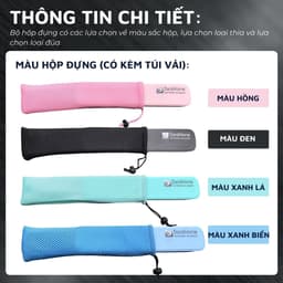 Thumbnail Hộp đựng đũa thìa (muỗng) cơm trưa văn phòng inox 304 tiện lợi DandiHome 2