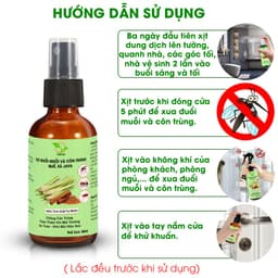 Thumbnail Xịt đuổi muỗi và côn trùng Quế- Sả Java chai 50ml TAMAS, thơm phòng, thư giãn, xua đuổi muỗi và côn trùng hiệu quả. 2