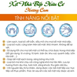 Thumbnail Nước lau bếp - Xịt bếp đa năng hữu cơ bồ hòn hương cam TAMAS chai 300ml-500ml giúp làm sạch, khử mùi, khử khuẩn nhà bếp. 2