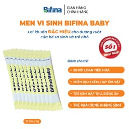 Thumbnail Men vi sinh Bifina Baby Nhật Bản - Lẻ 10 và 15 gói (không có hộp)- Hỗ trợ bé ăn ngon, hấp thu tốt, hết táo bón 2