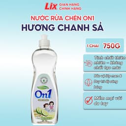Thumbnail Nước rửa chén On1 hương chanh sả siêu sạch bóng vết dầu mỡ 750g N5204 1