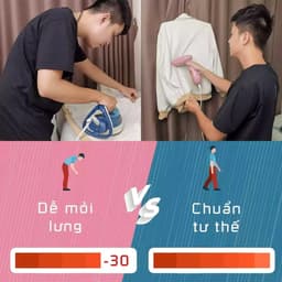 Thumbnail Bàn là hơi nước SOKANY 3060 GẤP GỌN 1500W, ủi mọi loại vải nhanh chóng, mang đi du lịch tiện lợi  [HÀNG CHÍNH HÃNG] 3