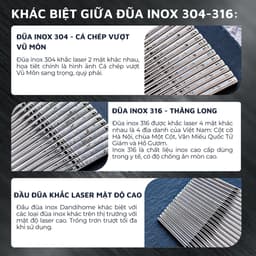 Thumbnail Hộp đựng đũa thìa (muỗng) cơm trưa văn phòng inox 304 tiện lợi DandiHome 4