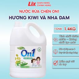 Thumbnail Nước rửa chén On1 hương kiwi và aloe vera 1.4 Kg - gel rửa bát sạch bóng vết dầu mỡ N5007 1
