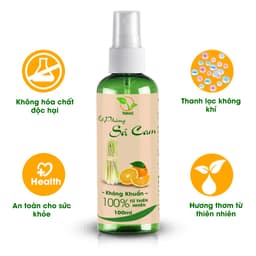 Thumbnail Xịt phòng Sả Cam chai 100ml TAMAS, thơm phòng, đuổi muỗi, thư giãn tinh thần. 1