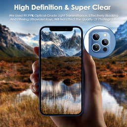 Thumbnail Bộ dán bảo vệ Camera viền kim loại KOLEAD ZC-R1 cho iph 11 12 13 14 pro max plus bảo vệ từng ống kính 4