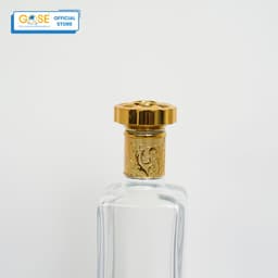 Thumbnail Chai thủy tinh đựng rượu 500ml GOSE dáng vuông nắp vàng cao cấp chiết thực phẩm 1