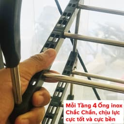 Thumbnail Kệ Để Giày Dép 5 Tầng Cỡ To 4 Thanh Inox Để Vừa 3 Đôi Giày – Chọn Màu To Hơn Hàng Cao Cấp Chính Hãng Amalife 1