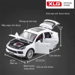 Thumbnail Xe mô hình ô tô Porsche Cayenne cao cấp tỷ lệ 1:24 kim loại 4