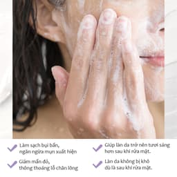 Thumbnail Sữa rửa mặt Collagen Tạo Bọt Mềm Mịn Làm Sạch Sâu, Dưỡng ẩm, Căng Bóng Da Tenzero Balancing Foam Cleanser Collagen 100g 4