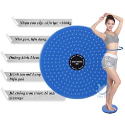 Thumbnail Đĩa xoay eo Toshiko 360 độ tập cơ bụng có hạt massage bàn chân 2