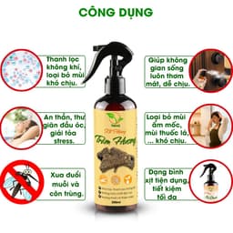 Thumbnail Xịt phòng Trầm Hương chai 300ml, hương thơm quyến rũ, thư giãn tinh thần, an thần, giải tỏa stress,... 3