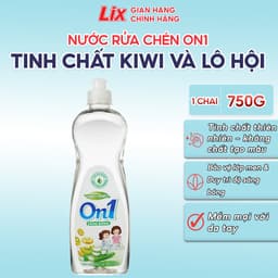 Thumbnail Nước rửa chén On1 tinh chất kiwi và aloe vera 750g sạch bóng vết dầu mỡ N5009 1